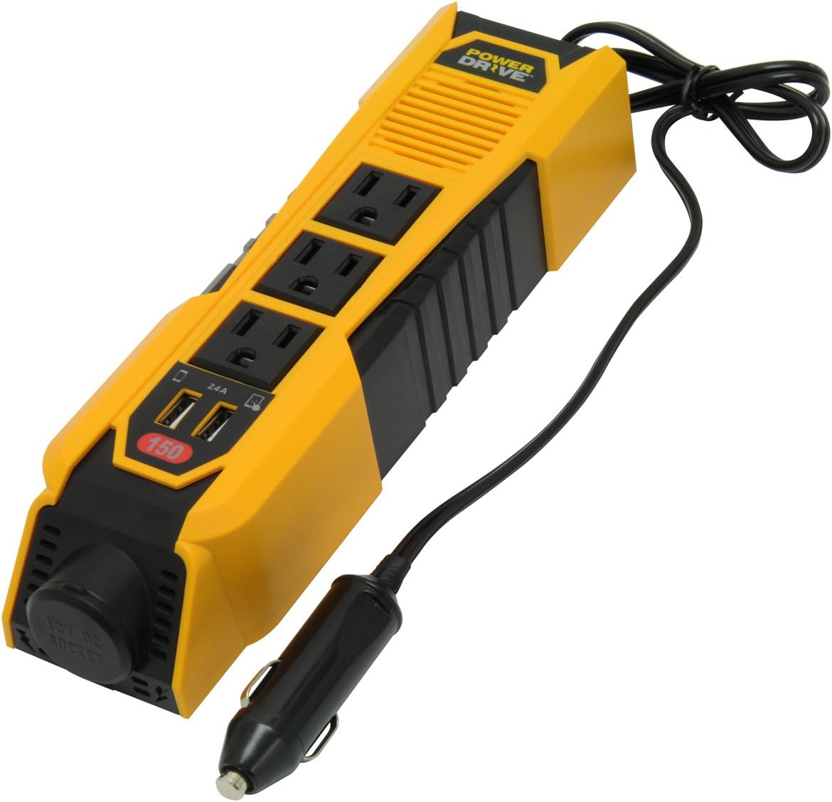 PowerDrive PD150 Inverter Strip (4'C/L 1Usb/3Ac/1Dc 150W)