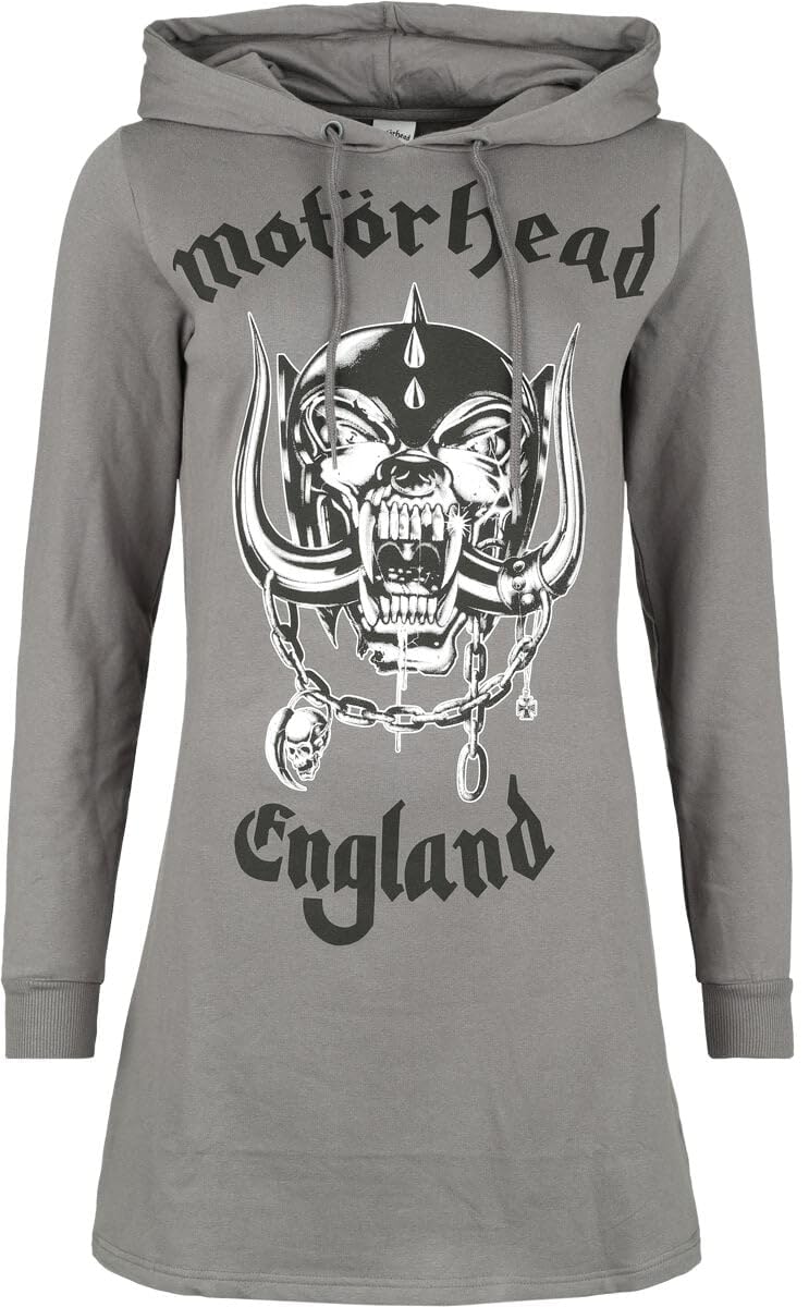 Motörhead England Frauen Mittellanges Kleid grau