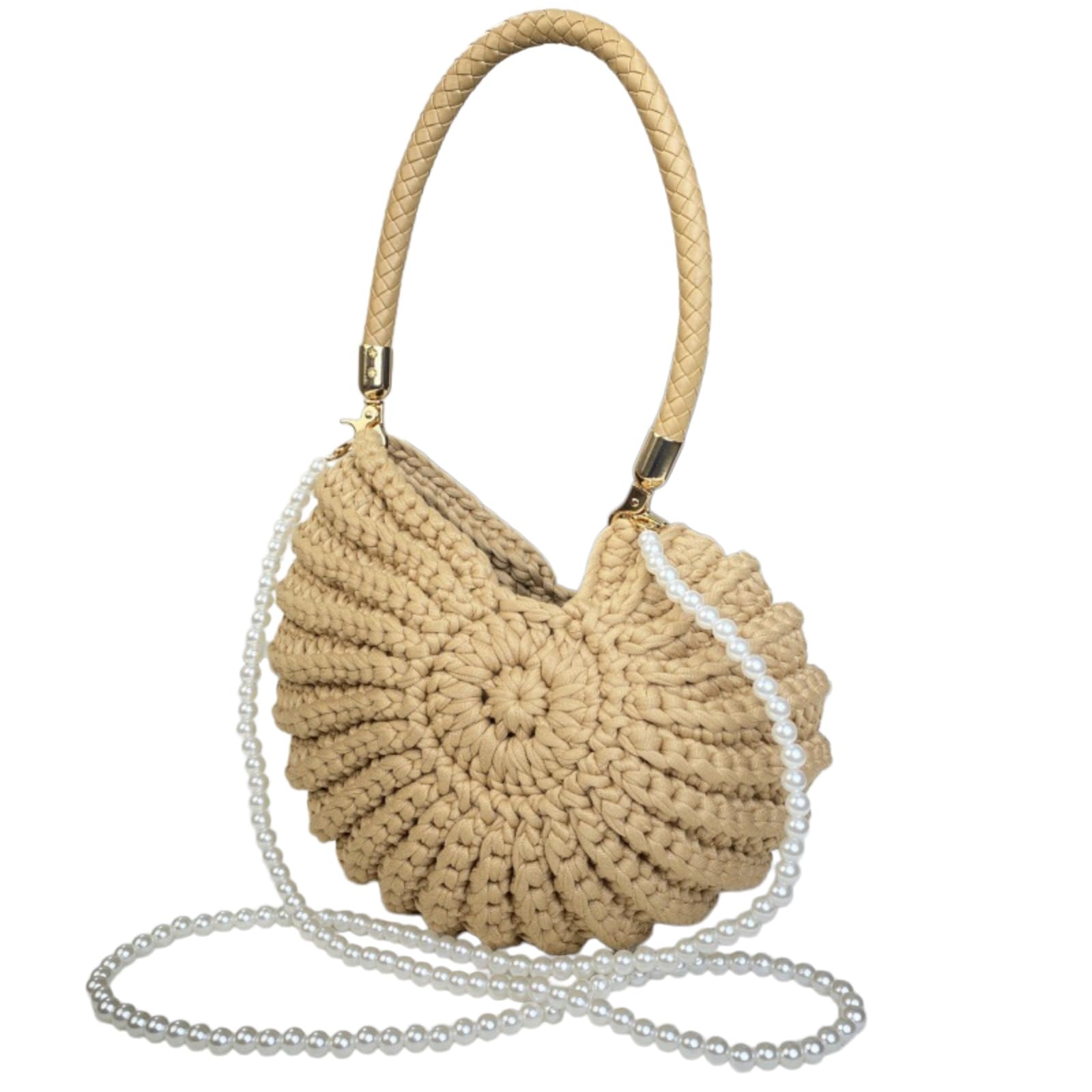 Sac à main au crochet Boho Shell idéal pour les vacances et sorties plage - 6