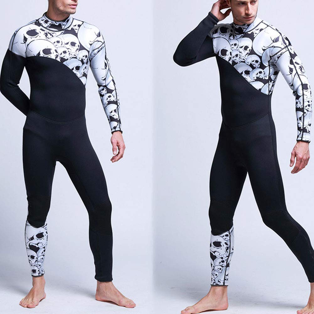 Mujeres/Hombres 3MM Traje de Buceo sin Capucha en Neopreno Traje Cuerpo Completo de Traje de Pesca Submarina Buceo para apnea y Pesca submarina