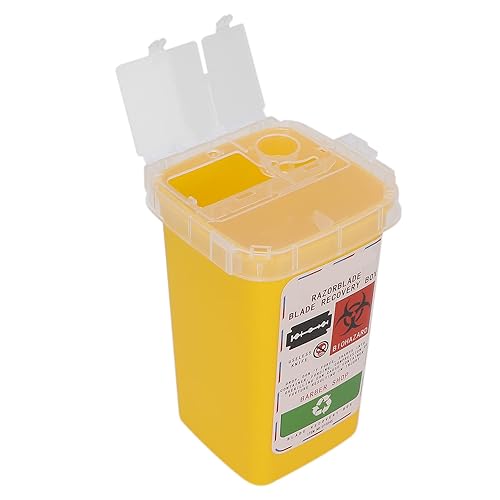 Miniatura 7 de Contenedor de hoja de desecho, práctico recipiente de hoja de buena dureza para almacenar la hoja desechada para eliminación de cuchillas, caja de