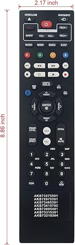 Miniatura 6 de AKB73615702 Reemplazo remoto para LG Network 3D Blu-ray Disc DVD Player BP620 BP620C BH7220B BH7420P BH7520T BP620N BP520 AKB73275501 AKB72975301