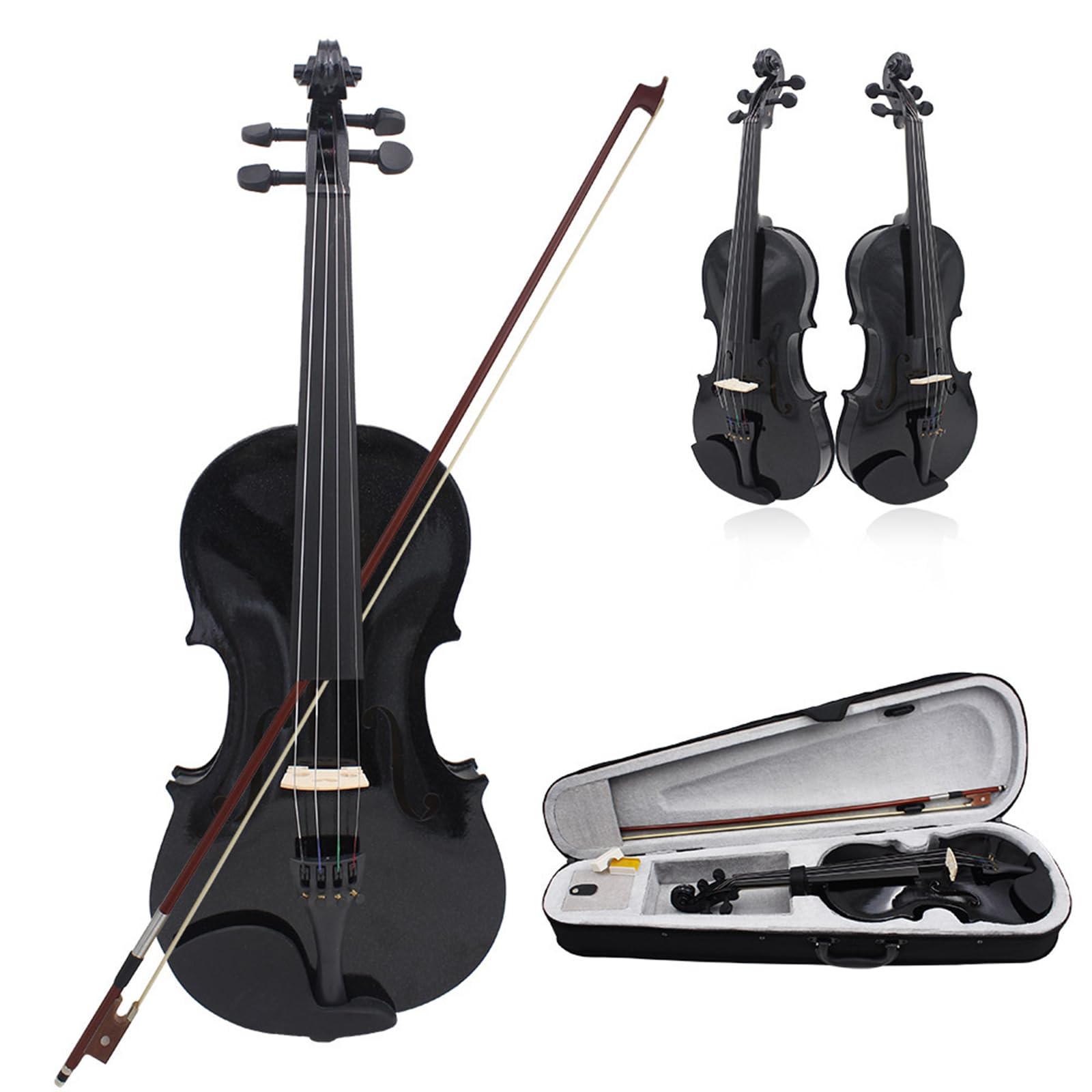 Violino per principianti Full Size 4/4 Pratica scuola musica tradizionale Pratica fatta a mano per principianti