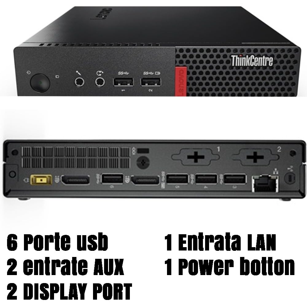 ミニPC Lenovo ThinkCentre M720q i5-8400T 8GB Lenovo ThinkCentre M720Q MiniPC | Core i5 8400T | 8GB DDR4 | 256GB