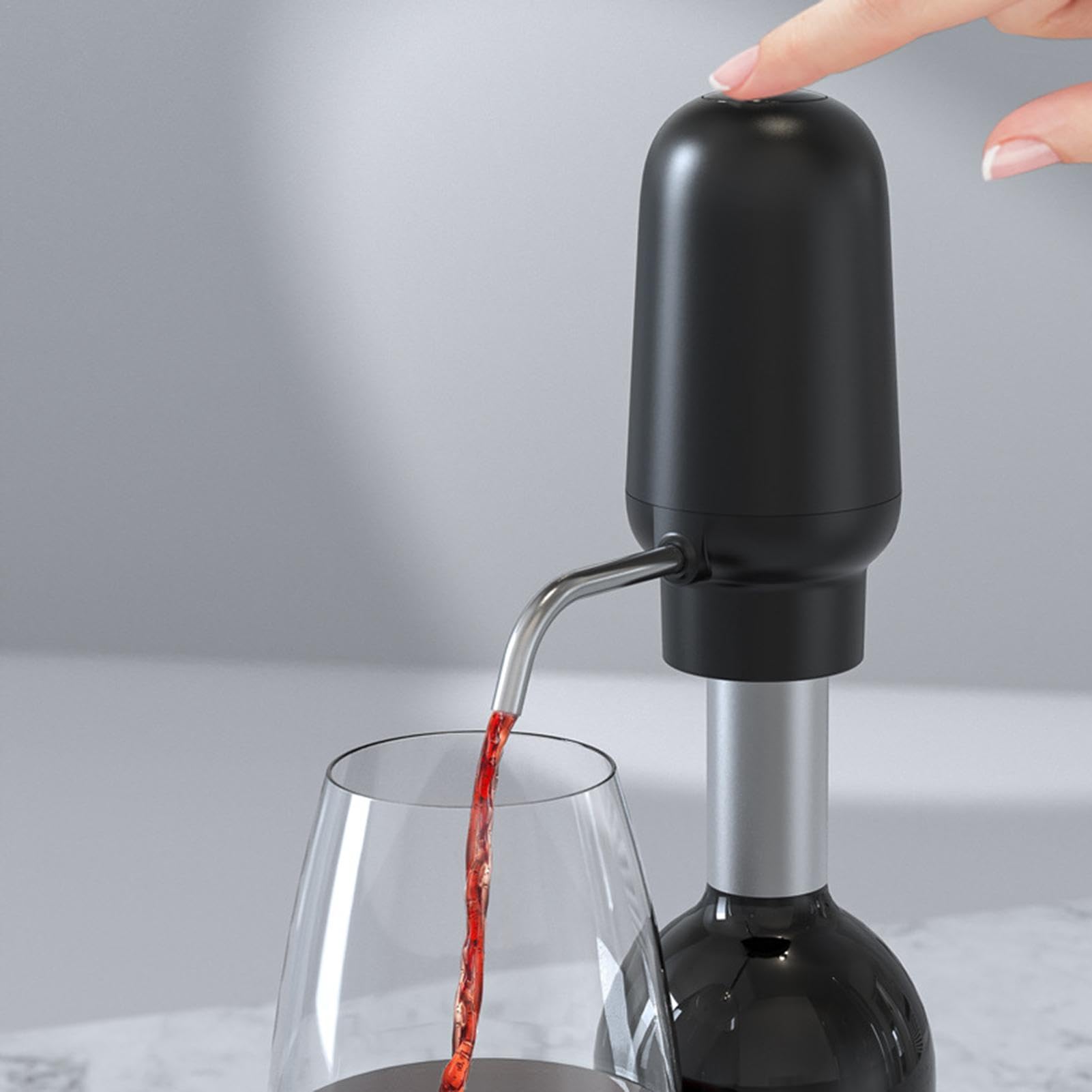 Wine Aerator Electric Wine Decanter Automatic Wine Aerator - Rechargeable Automatic Red Wine Aerator | Electric Wine Dispenser, Wine Pourer Spout, Wine Accessories For Wine Lovers