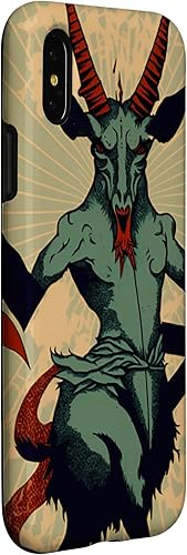 Miniatura 6 de iPhone 14 Evil Baphomet Goat Devil Demon God with Wings Muralism Art Case