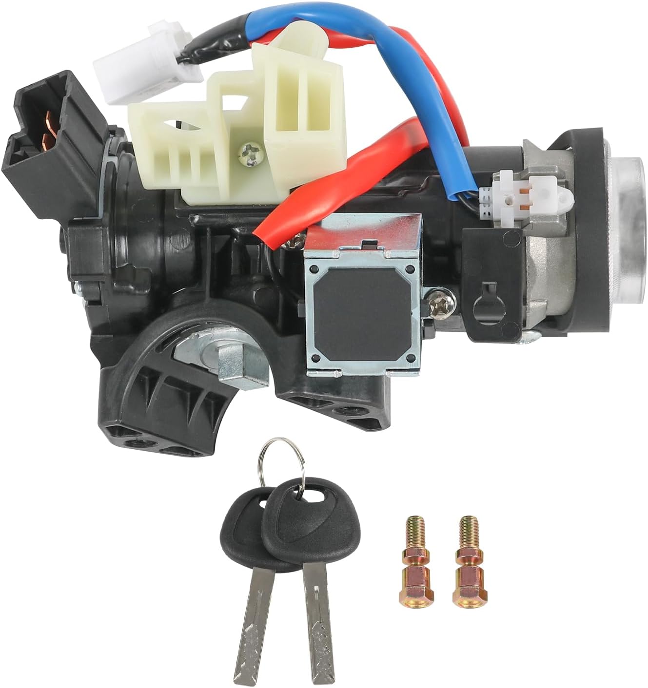 81905-D3080 Ignition Lock Switch Assembly with 2 Keys Compatible with 2016-2021 Hyundai Tucson Ignition Lock Housing Cylinder Replace# 81905D3080 81900-D3E00,81905-D3140