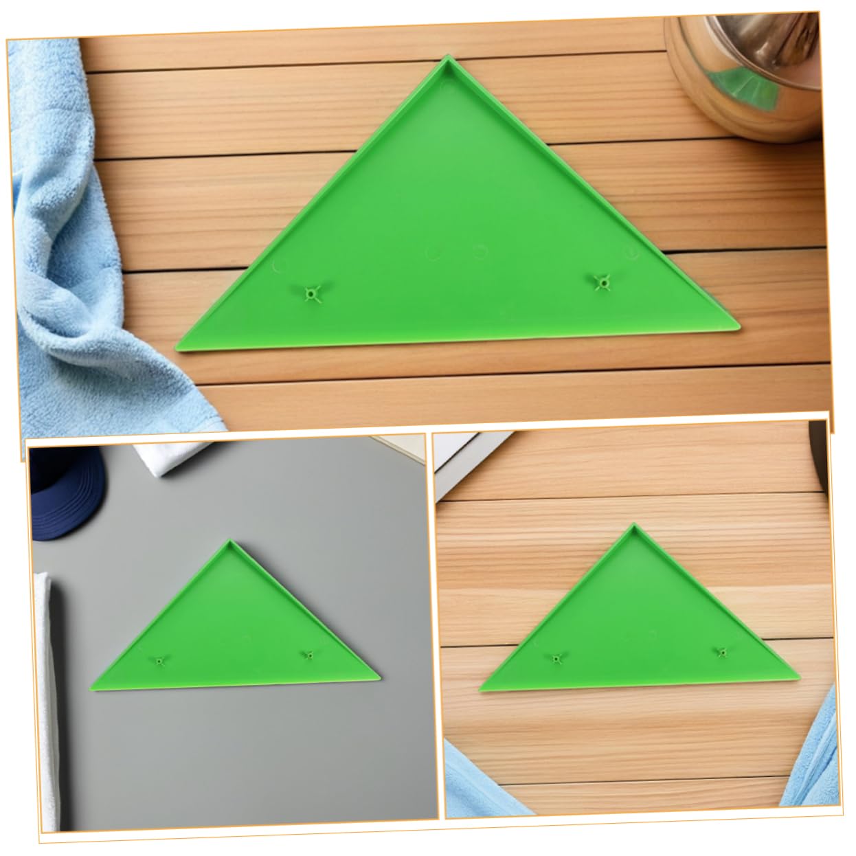 UPKOCH 10 Piezas de Esquinas Triangulares para Futbolín Accesorios de Repuesto para Mesa de Fútbol Instalación y Resistente Color Verde Protección de Bordes y Superficies