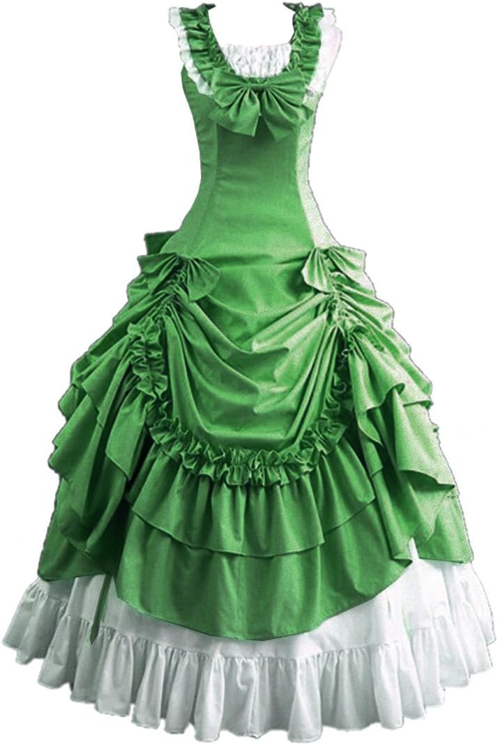 Gothic Victorian Queen Dress Civil War Ball Gown for Women Sleeveless Rococo Edwardian Southern Belle Masquerade Costumes