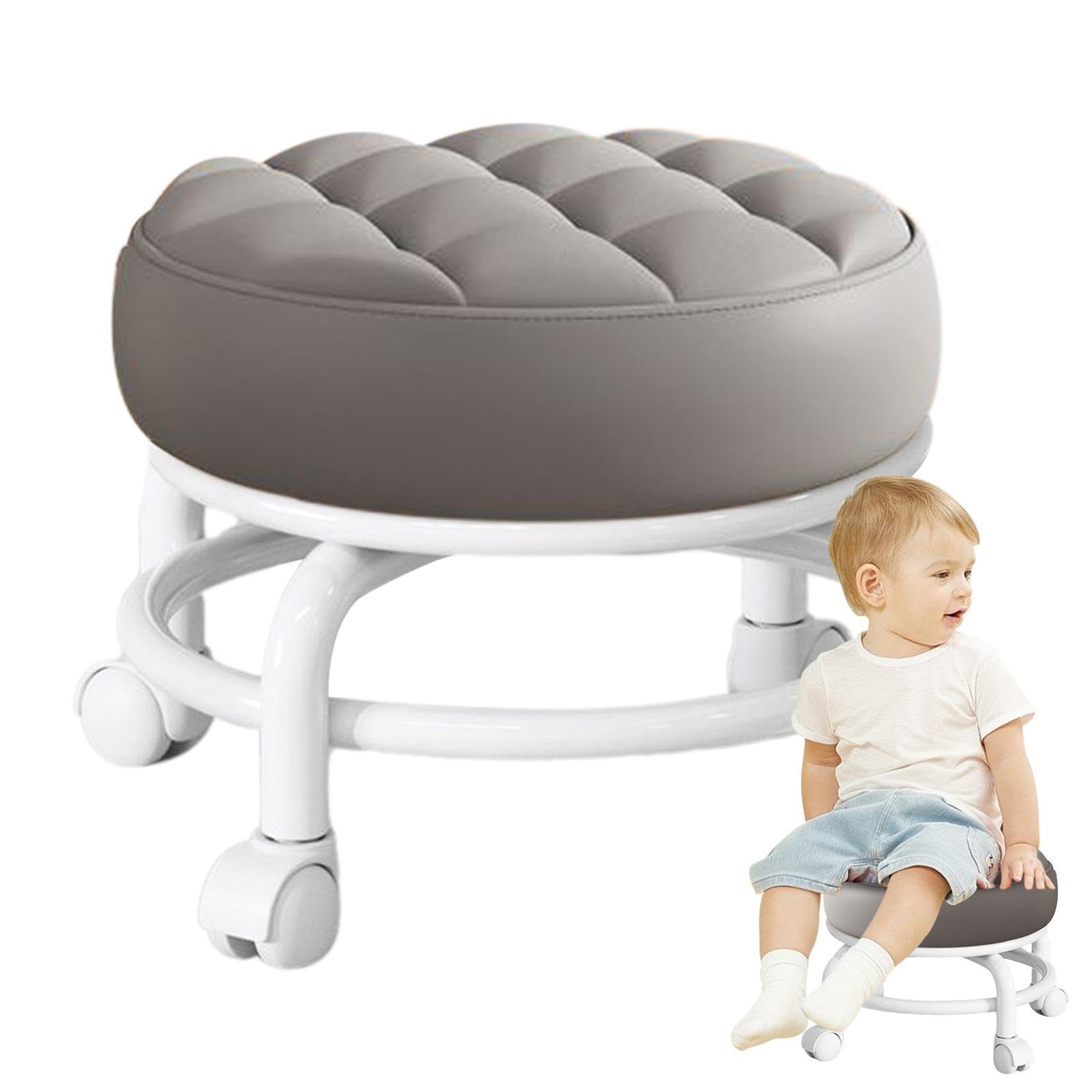 Tabouret pivotant pour spa cuisine et maison siège bas roulant confortable