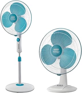 USHA Maxx Air Ultra 400MM Pedestal Fan (Light Blue) Maxx Air Ultra 400MM Table Fan (Light Blue)