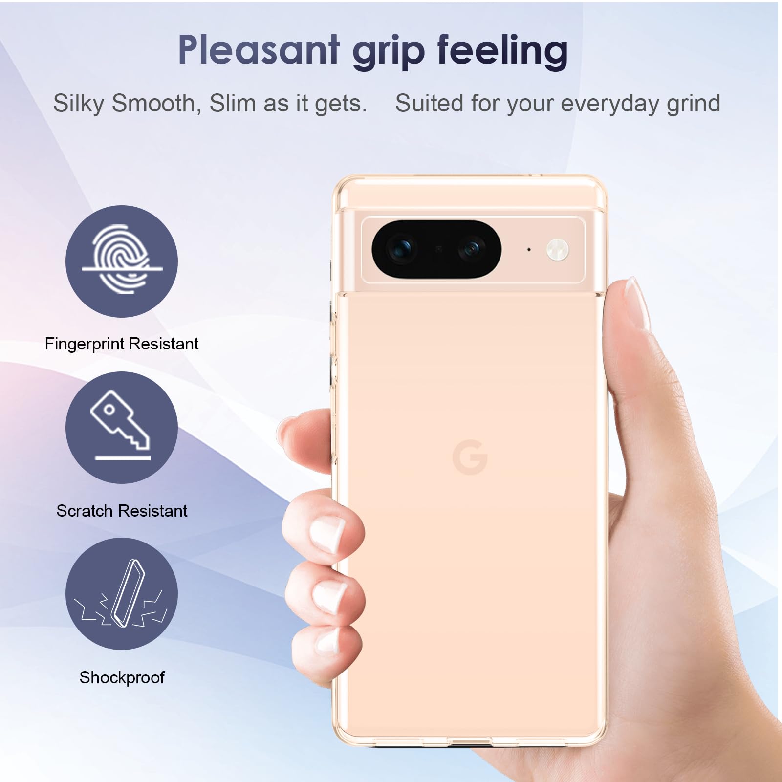 Custodia Trasparente Anti-giallo Per Google Pixel 8 (NON Per 8 Pro) - Silicone TPU Morbido, Ultra Sottile, Protezione Urti - 3
