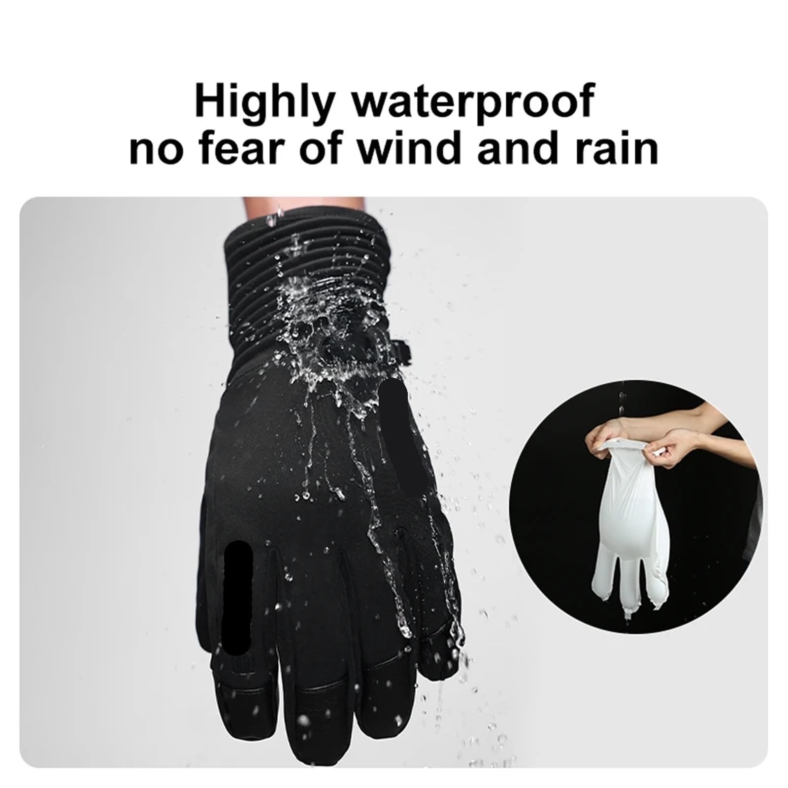 Gants d'hiver for hommes, imperméables, thermiques, cyclisme, équitation, escalade en plein air, Ski, pêche Pour Escalade