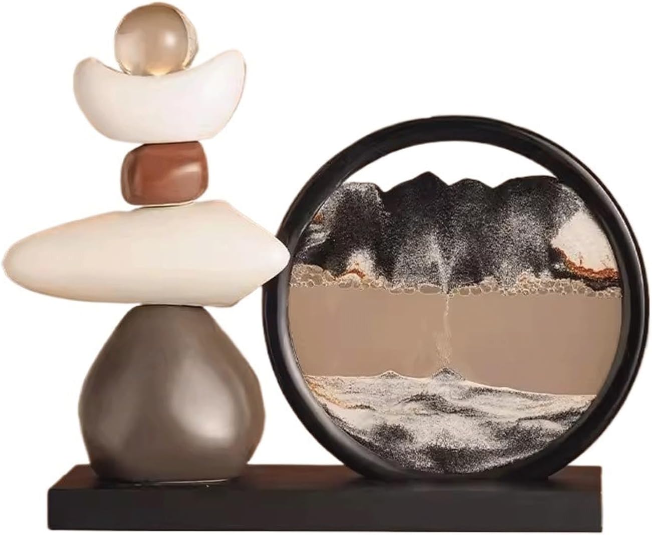 Office Desk Decor Decorative Office, Study Room, Living Room, Wine Cabinet, TV Cabinet, Entrance, High End Business Decoration Desk Decorations(Gris)