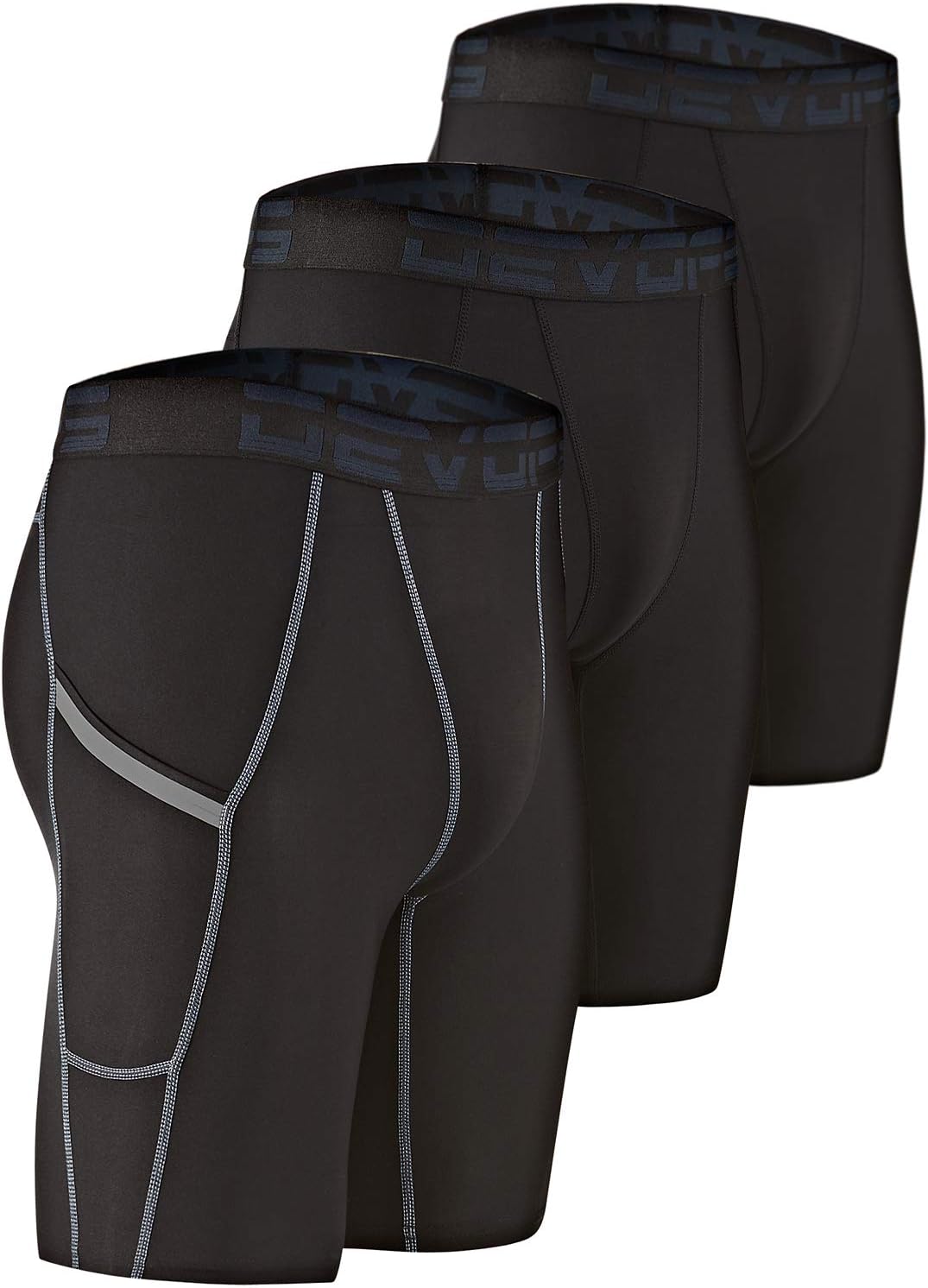 3 or 5 Pack Compression Shorts Men Spandex Sport Shorts Athletic Workout Running Performance Baselayer Underwear