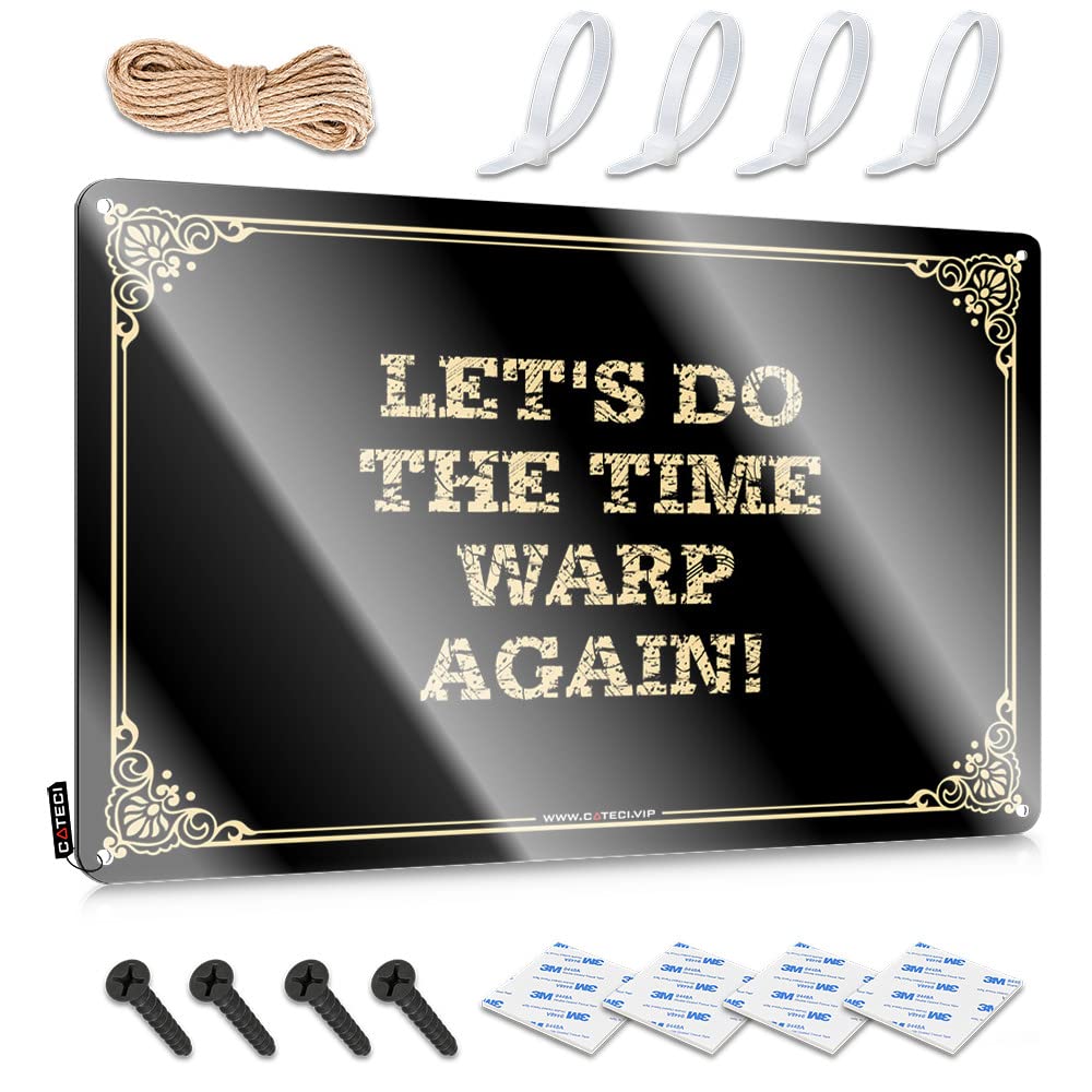 Print Personalized Signs | Let's Do The Time Warp Again! Gorgeous Decorative Wall Art Ready To Hang For Office(20X30CM)