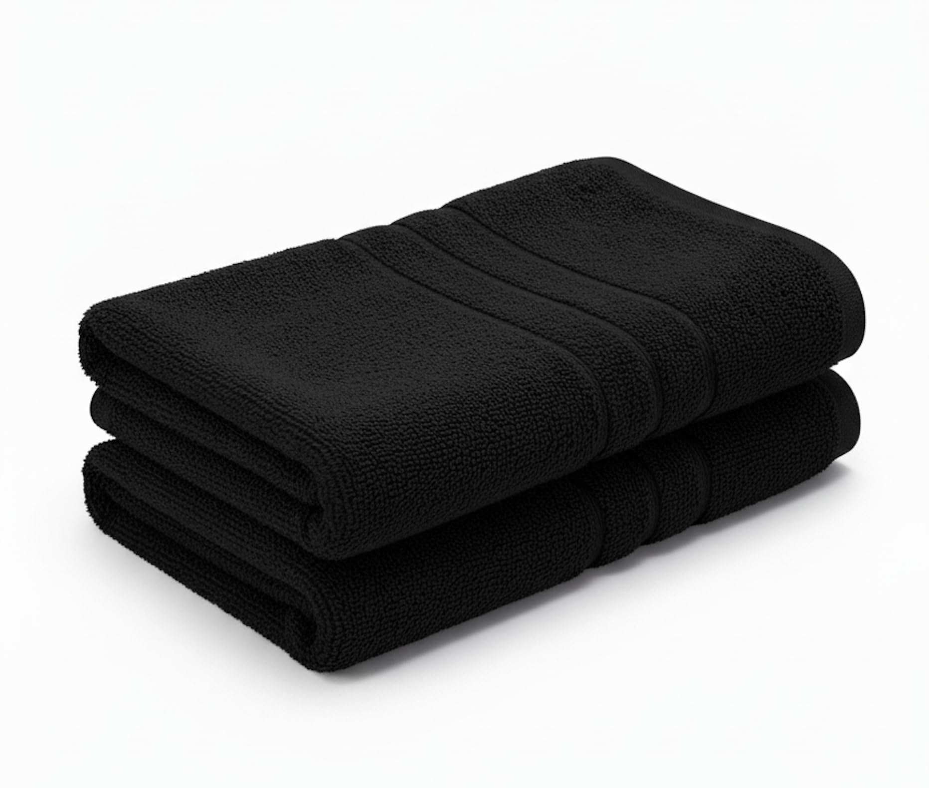 A & B TRADERS Pack of 2 or 4 Big Large Jumbo Bath Sheets Towels Soft Cotton Prime Egyptian Bale Sets (Black, 2)