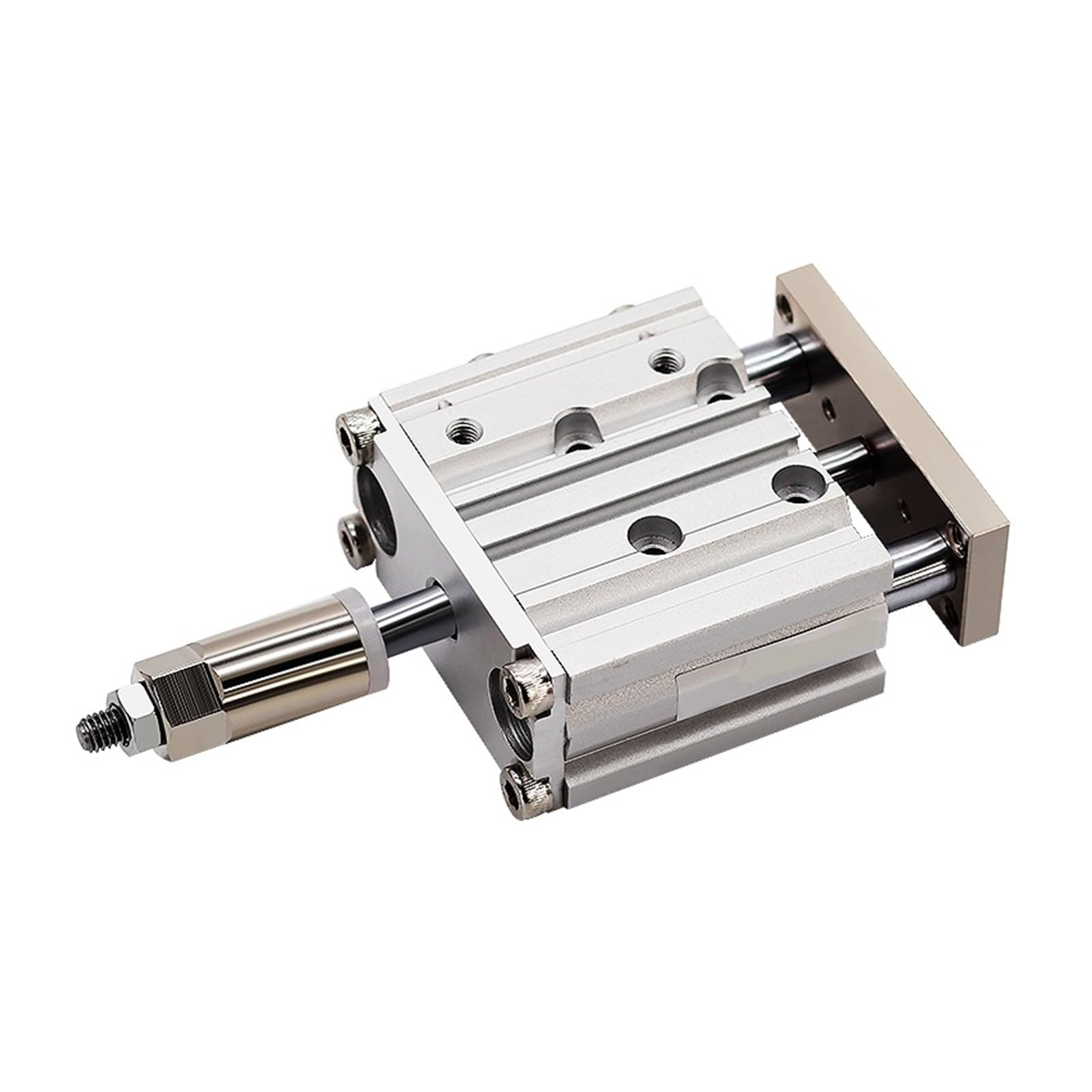 Cylinder Pneumatyczny, MGPM20/25 regulowany skok rozmiar otworu 20mm/25mm trójosiowy z prętem kompaktowy siłownik pneumatyczny(MGPM20x20-20-XC8)