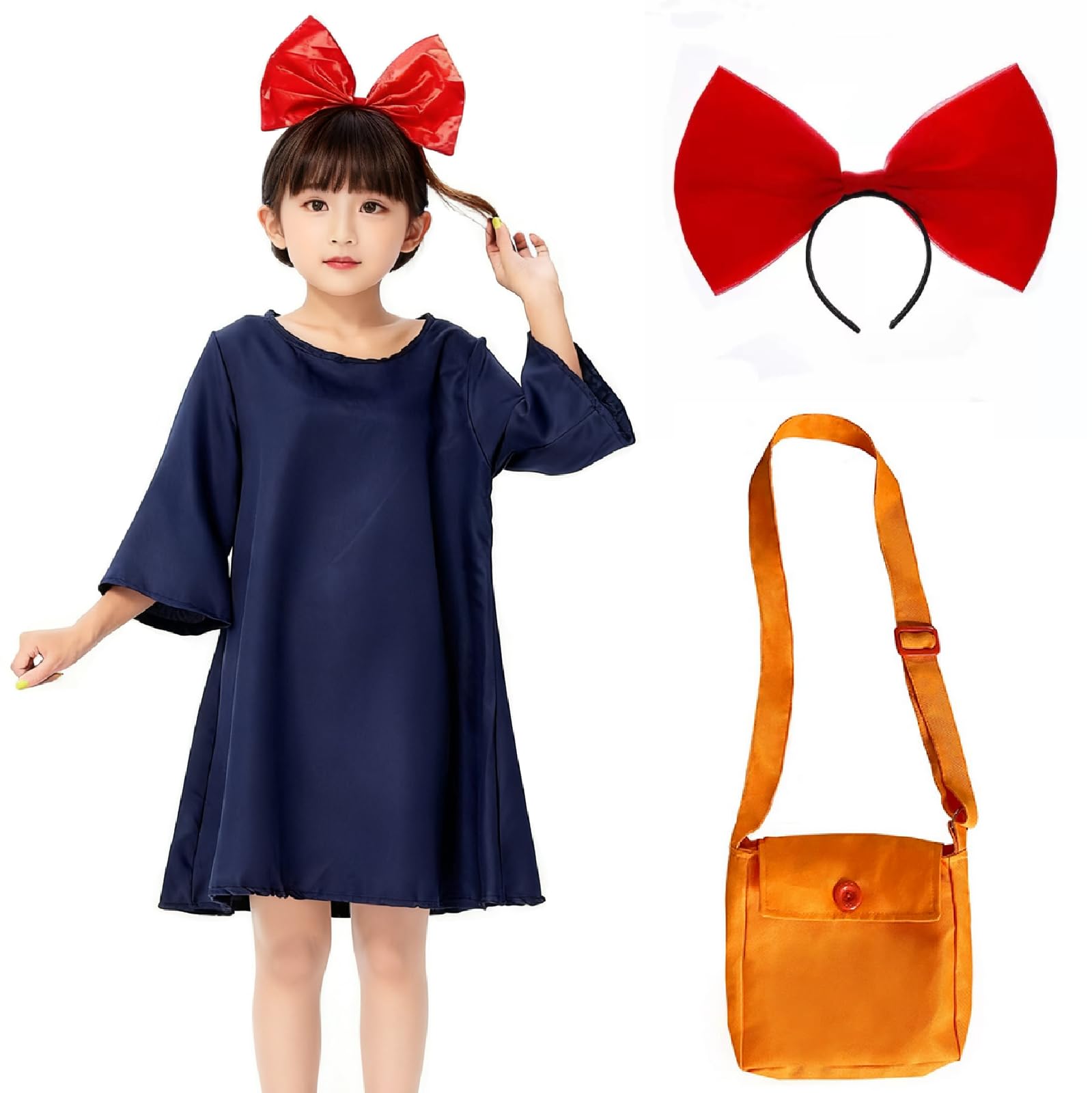 Amazon.co.jp: [Yi-gog] 魔女 コスプレ 子供 ワンピース ヘアバンド