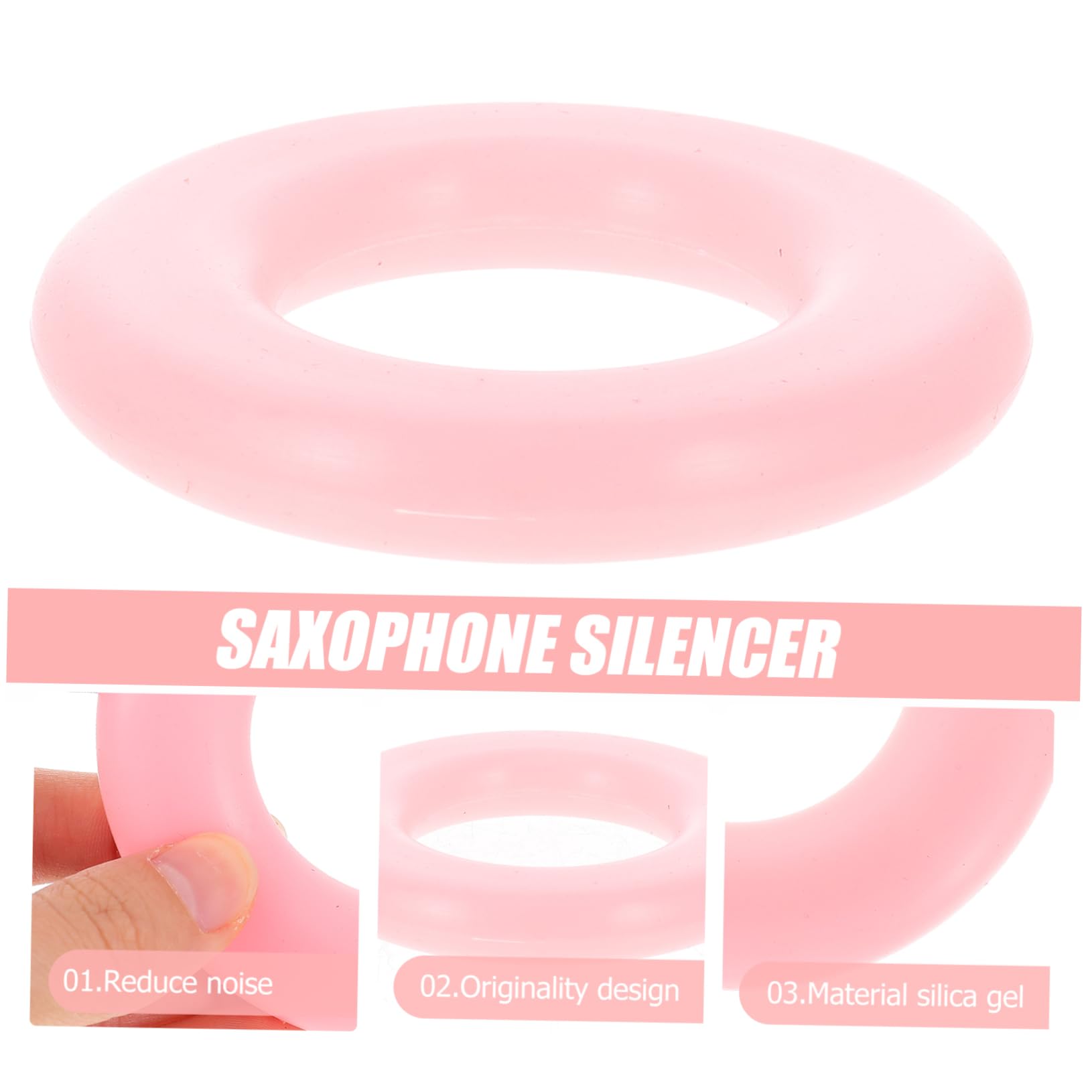 ibasenice 3piezas Mute Para Saxofón Tenor Amortiguador Práctico y Silenciador De Accesorio Para Músicos De Instalar
