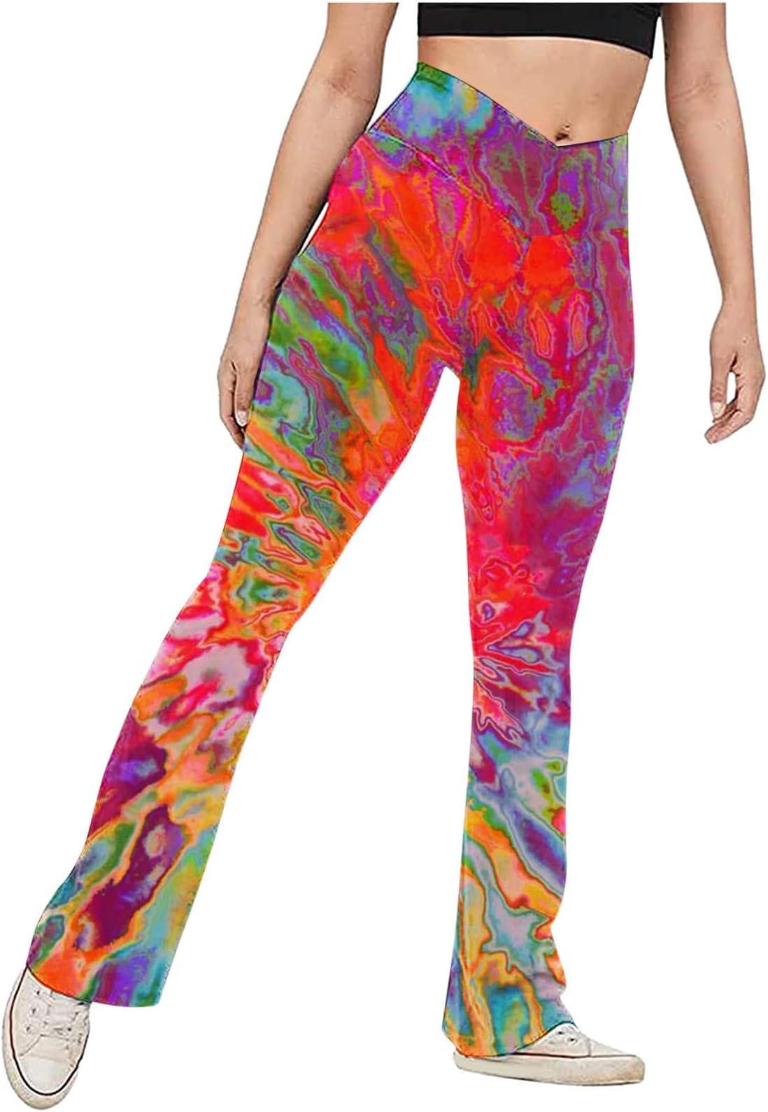 MisakyWomen's Plus Size Leggings Print Sexy Stretch Yoga Pants Leggings