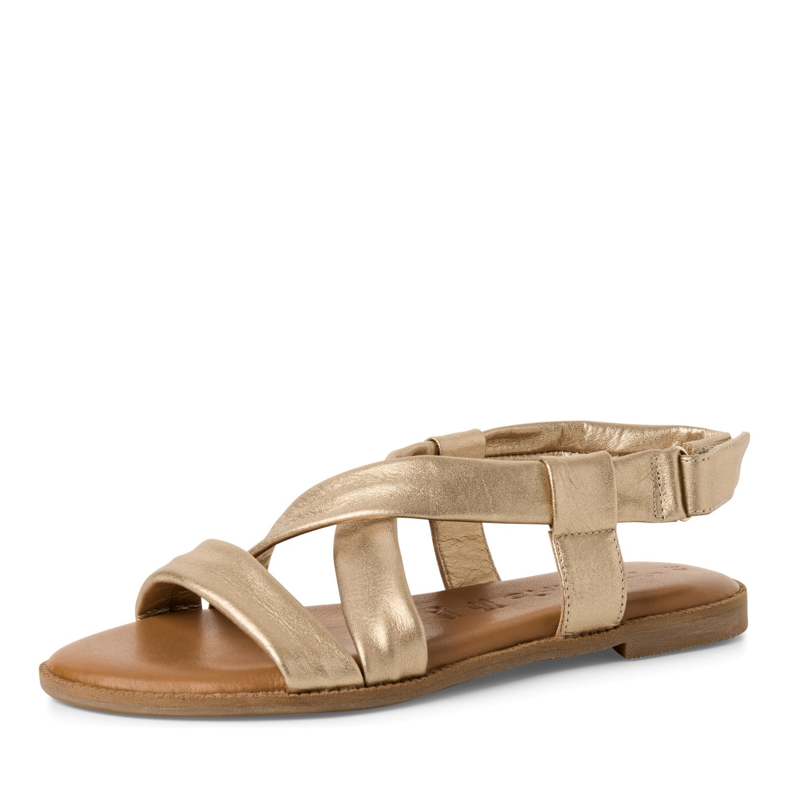 Tamaris Women's Damen 1-28109-44 Flat Sandal, Light Gold, 6 UK