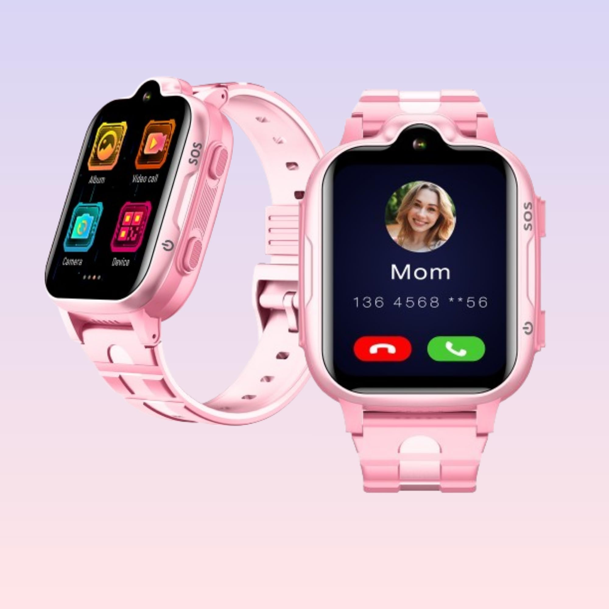 Acumen 4G A1 Phone Watch for Kids,1.69’’IPS Touch Screen|Smart Watch with Water Proof IP 67 |Video & Phone Call|Camera,SOS,SMS, Chat,Games, with GPS Tracking| with Magnet Charger|