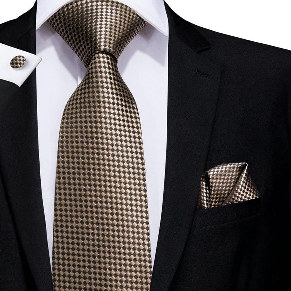 GDDZA 水玉シルクウェディングネクタイメンズハンカチカフスボタンギフトメンズネクタイビジネスパーティー