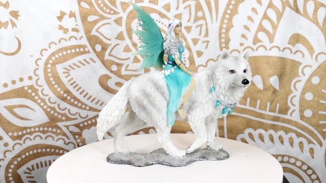 Amazon.com: Ebros Gift Elektra Blue Frozen Ice Fairy Riding