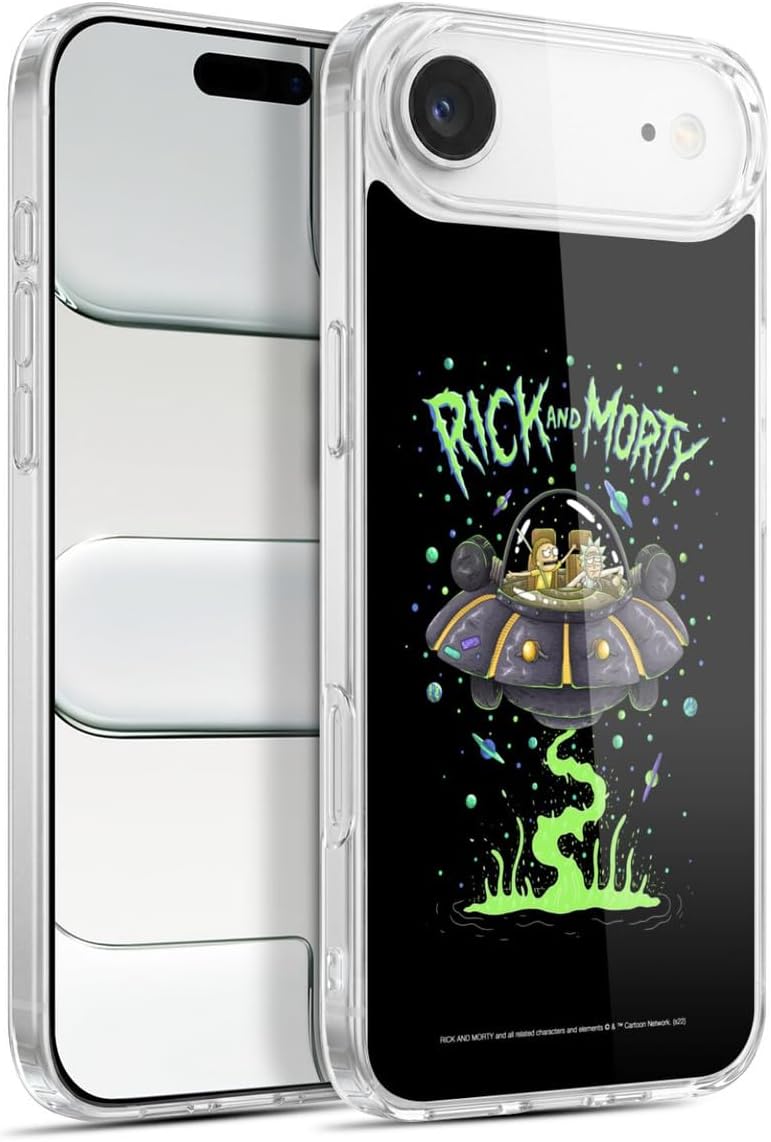 Head Case Designs Officially Licensed Rick and Morty Rick Season 1 & 2 Graphics Gel Case [Military Grade Protection] Compatible with Apple iPhone 17 Pro Max