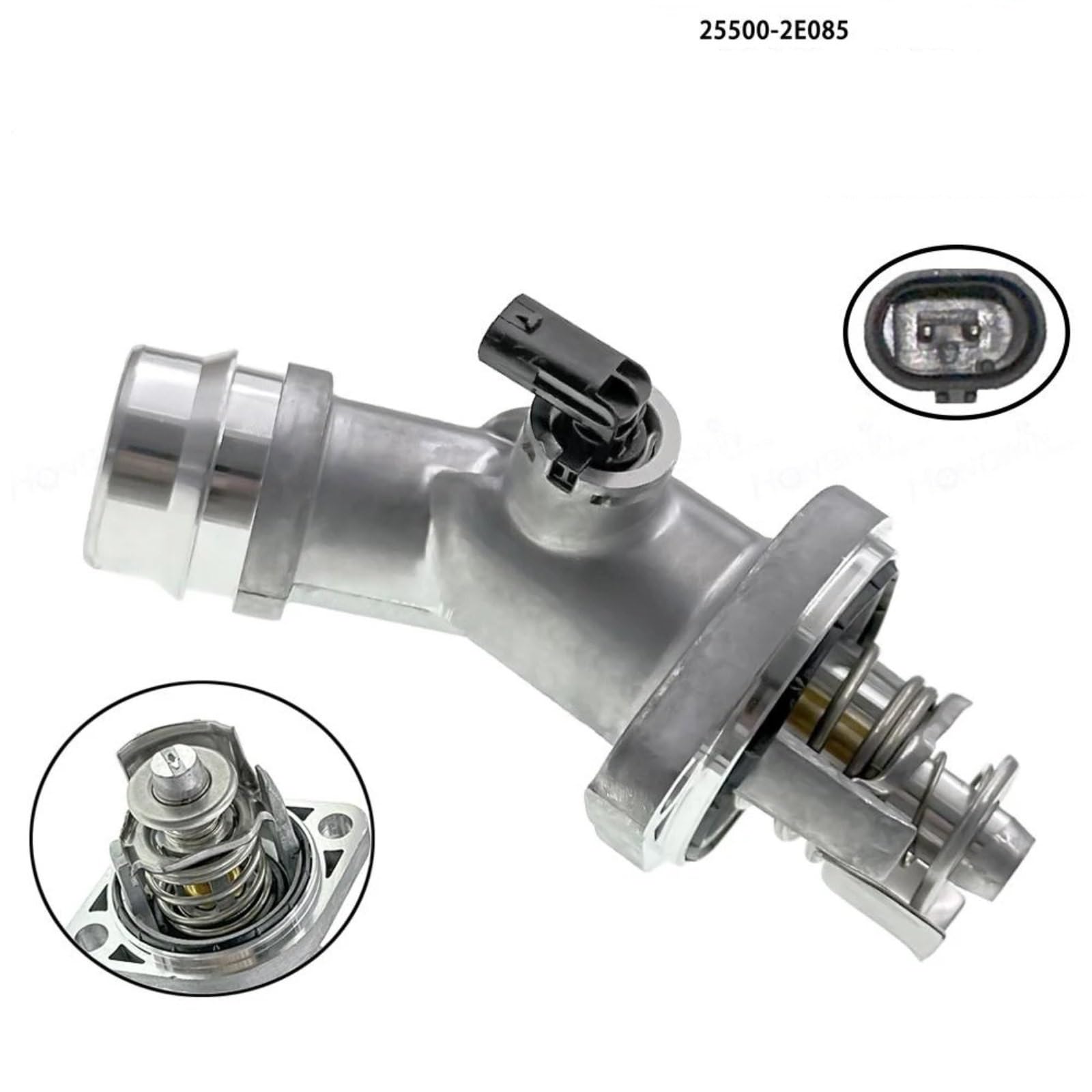 Termostato Liquido Raffreddamento Motore Alluminio Accessori Auto 255002E085 Compatibile Con Kia Per Forte 2018 2019 2020 2021 Per Soul 2019 2020 2021 Refrigerante Termostato auto