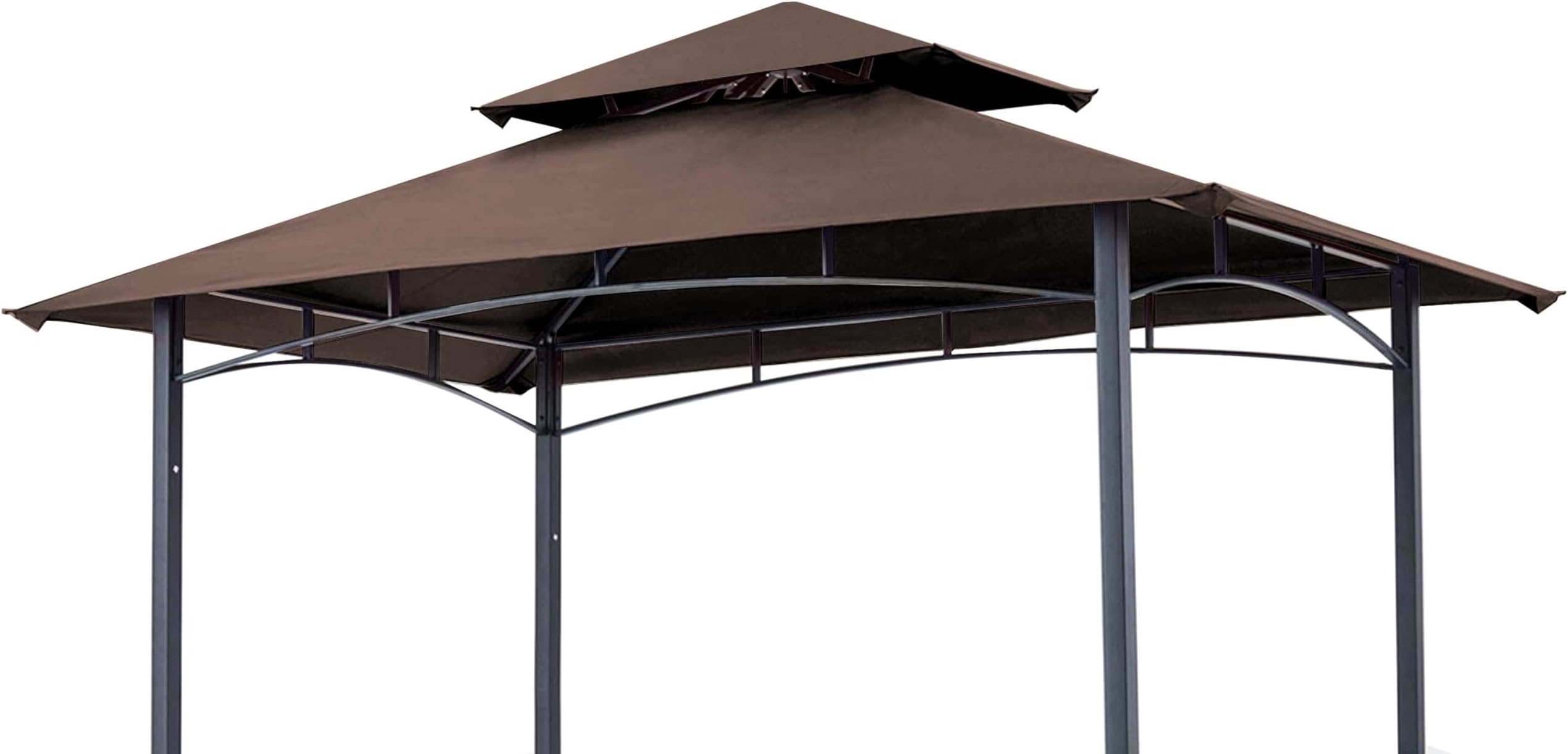 Copertura Superiore Per Gazebo A 2 Strati 310g/mq 4x3m Marrone