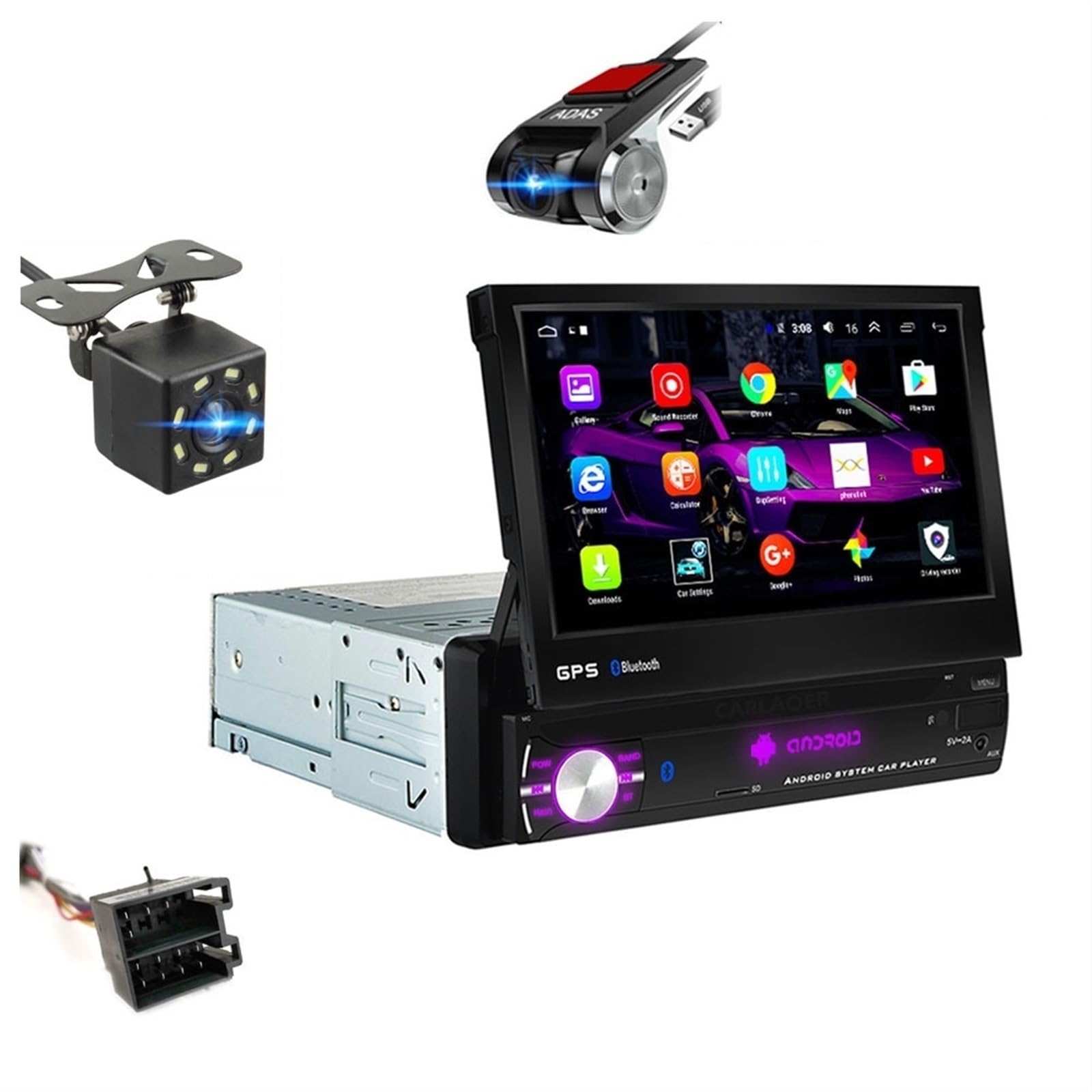 1 Din dla Android 9.0 Radio samochodowe 1din GPS WIFI 8 rdzeń 4G