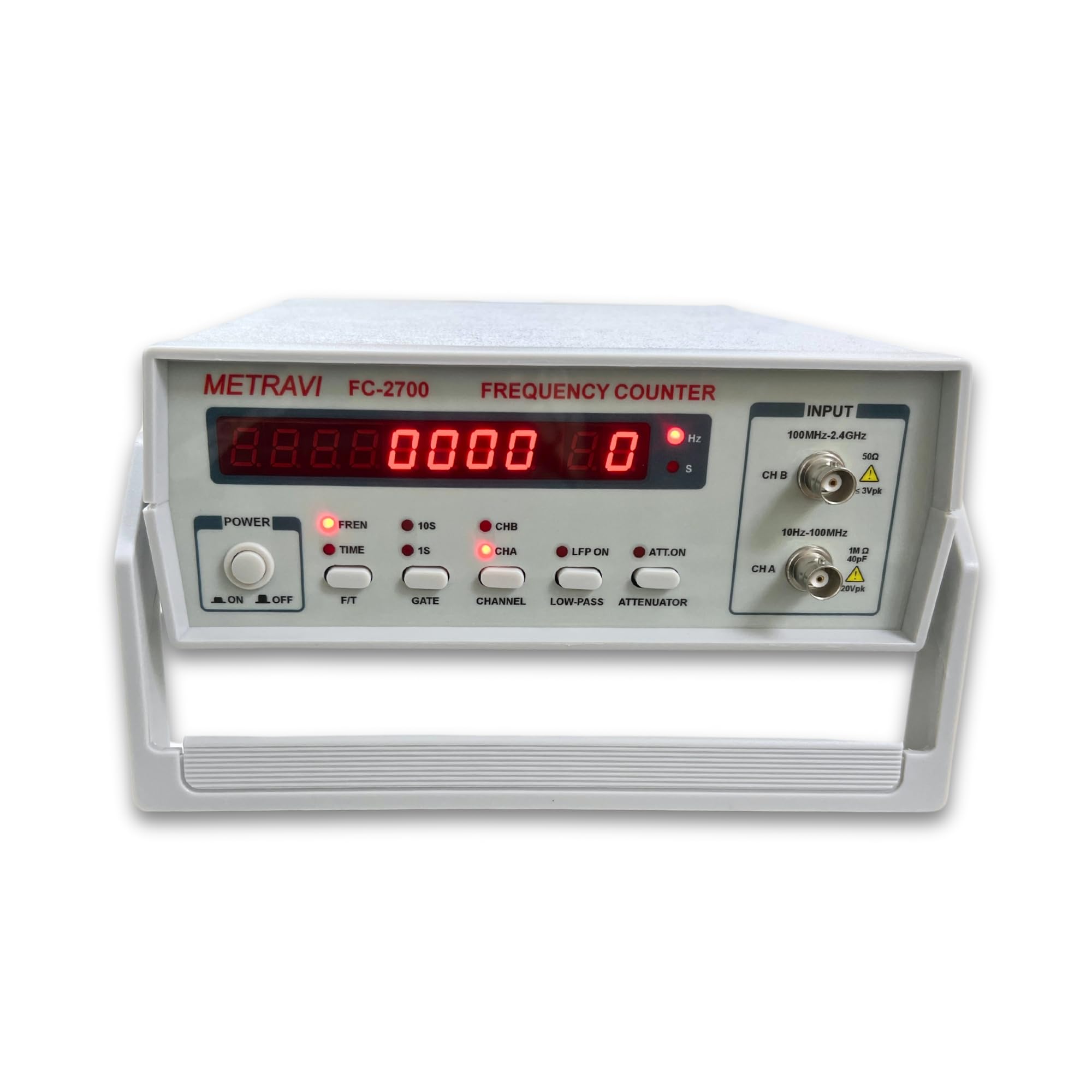 Metravi FC-2700 Frequency Counter, 10Hz～2.4GHz with Period measurement 100ns～1s