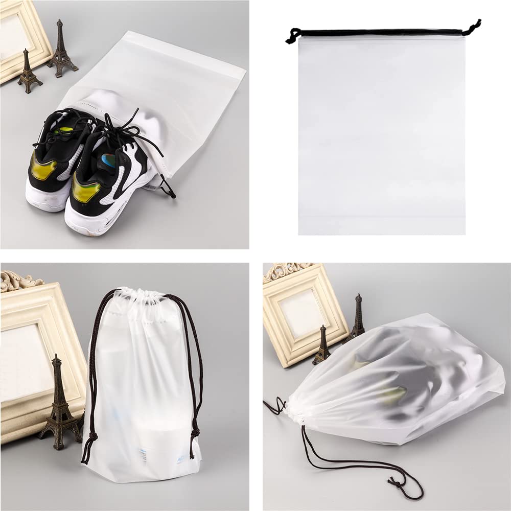YJDEWohovv 15 Pcs Drawstring Storage Bags Reusable Travel Clothes Bag Luggage Waterproof Organiser Pouches Travel Accessories for Shoe Clothes Cosmetics - Image 3