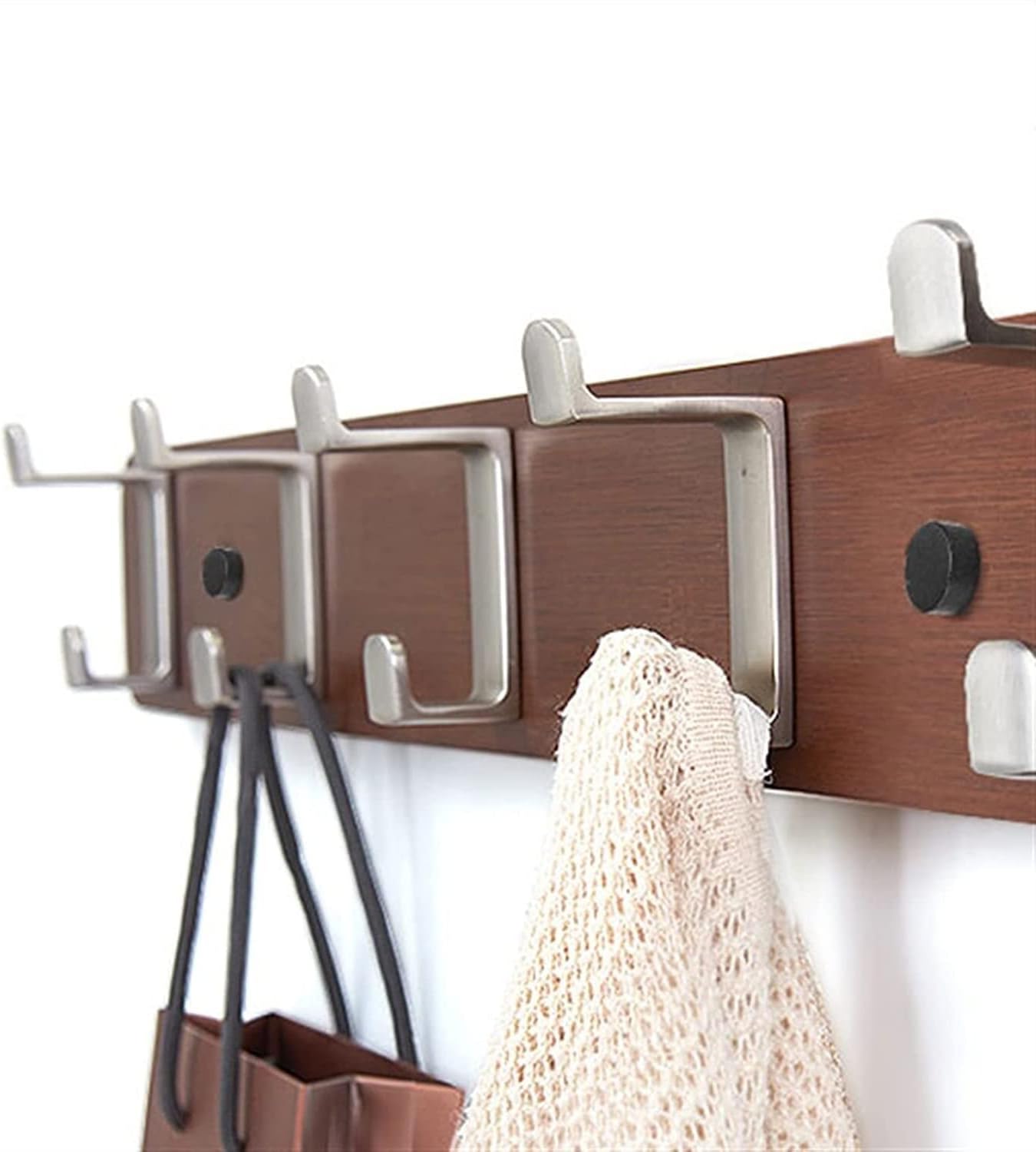 壁 コートラック 壁掛けフック ウォール フック コートラック壁マウント玄関コートラック壁の整理とリビングルームでの保管のための5つ