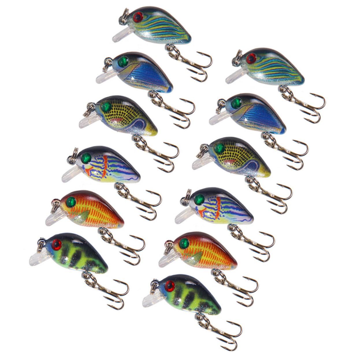 Kisangel Lot De 3 Leurres De Pêche Bioniques Appâts Réalistes Accessoires De Pêche 12 Pièces X 3