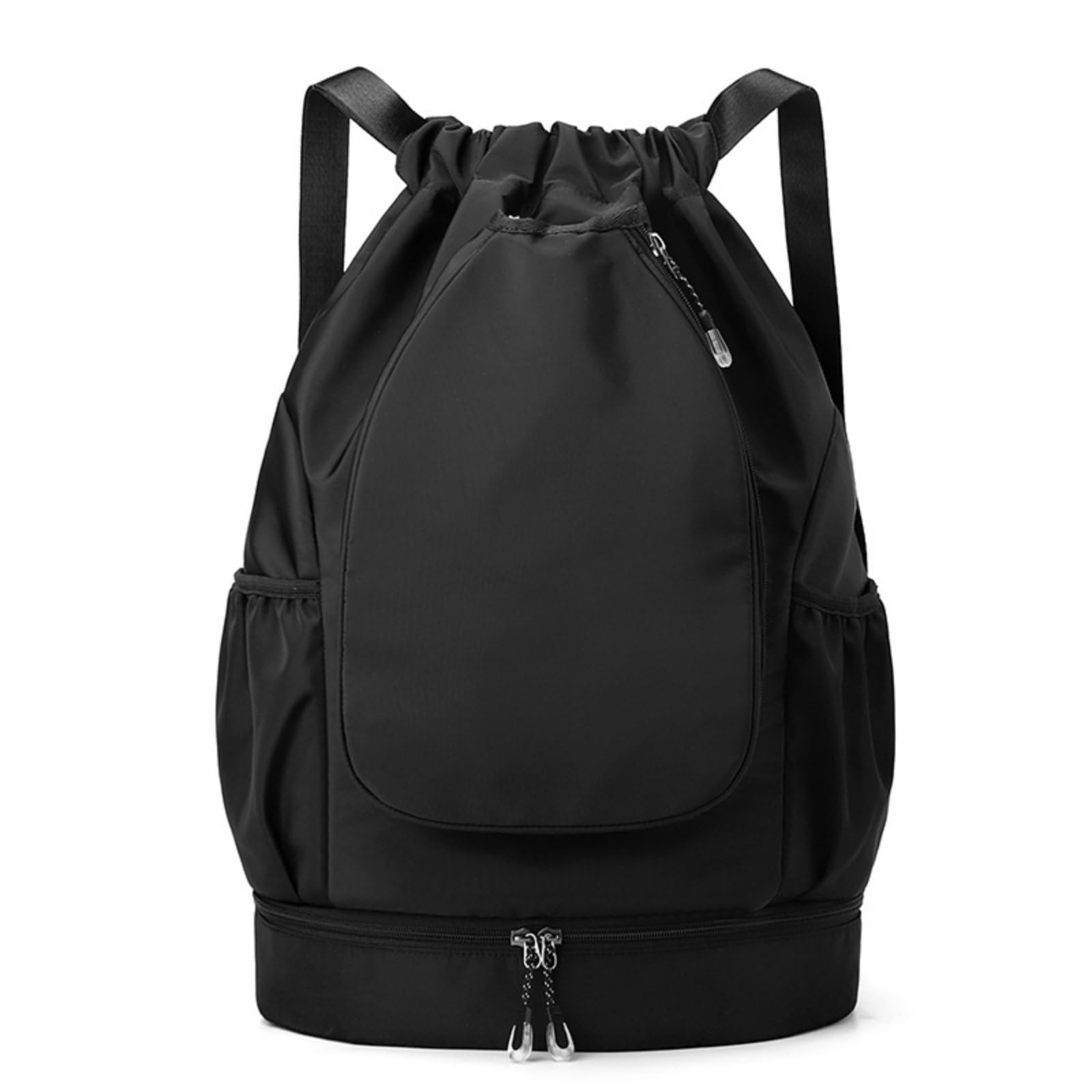 Large Capacity Badminton Racket Backpack Breathable Padded Straps Drawstring Backpack with Shoe Compartment Water-Resistant Multi-Pocket Gym Sack Wet and Dry Separation for Athletes-picture-19