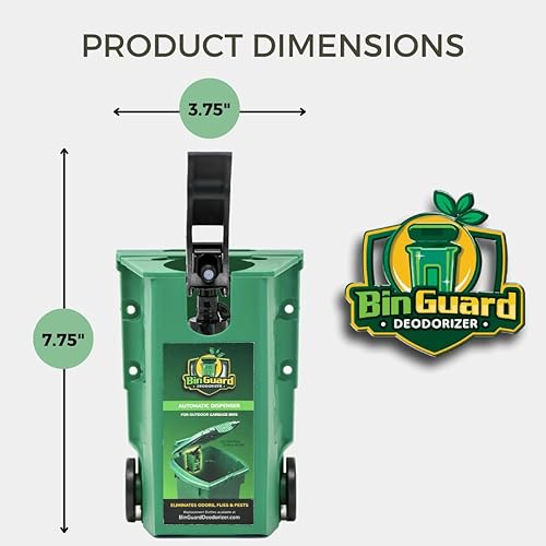 Miniatura 6 de KABIN Binguard - Paquete de 4 botes de basura automáticos desodorantes eliminadores de olores para exteriores desodorizante, contenedor,