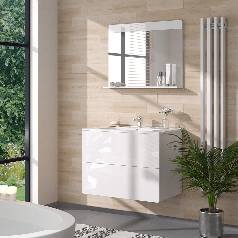 COSTWAY Badkamerkast, hoge kast, smal, badkamerkast met toiletpapierhouder, zijhaken en verstelbare planken, opbergkast voor badkamer en keuken, 20 x 20 x 179 cm (zwart