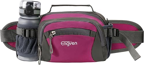 Miniatura 8 de Riñonera para mujeres y hombres, para correr con soporte para botella de agua para teléfono, cinturón ajustable, para viajes, entrenamiento,