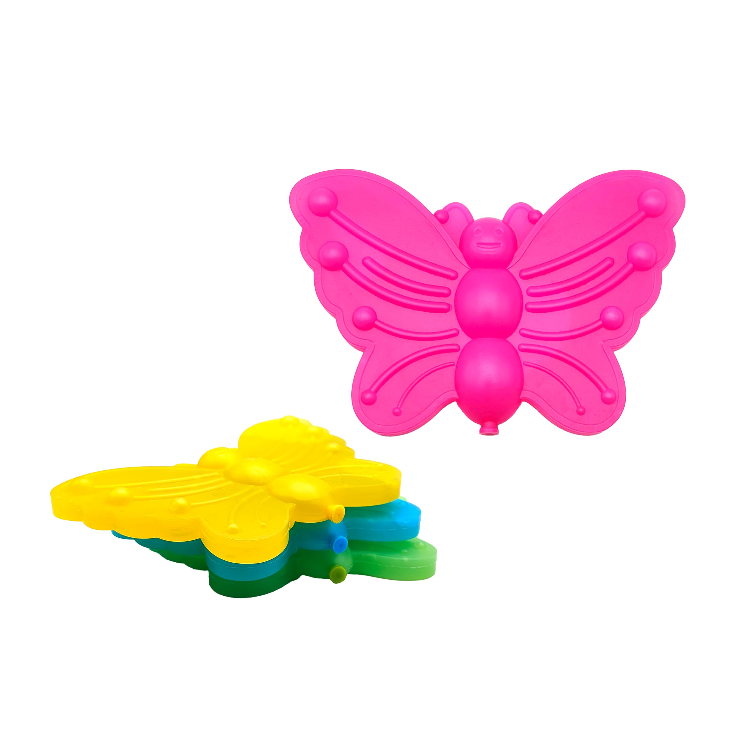 Tavolette Refrigeranti 10x15 cm 4 Pezzi HDPE – Farfalla per Borsa Termica e Portapranzo Bambini, Ghiaccio Sintetico Riutilizzabile per Scuola Gite e Picnic