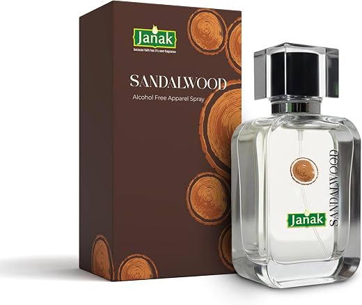 Alcohol-Free Sandalwood Apparel Spray Perfume 100ml | Long Lasting Woody Fragrance Spray for Clothes &amp; Body | Perfume for ...