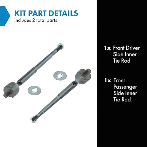 Miniatura 168 de TRQ Juego de barras de acoplamiento exteriores compatibles con Chevrolet Cruze Volt 2016-2019