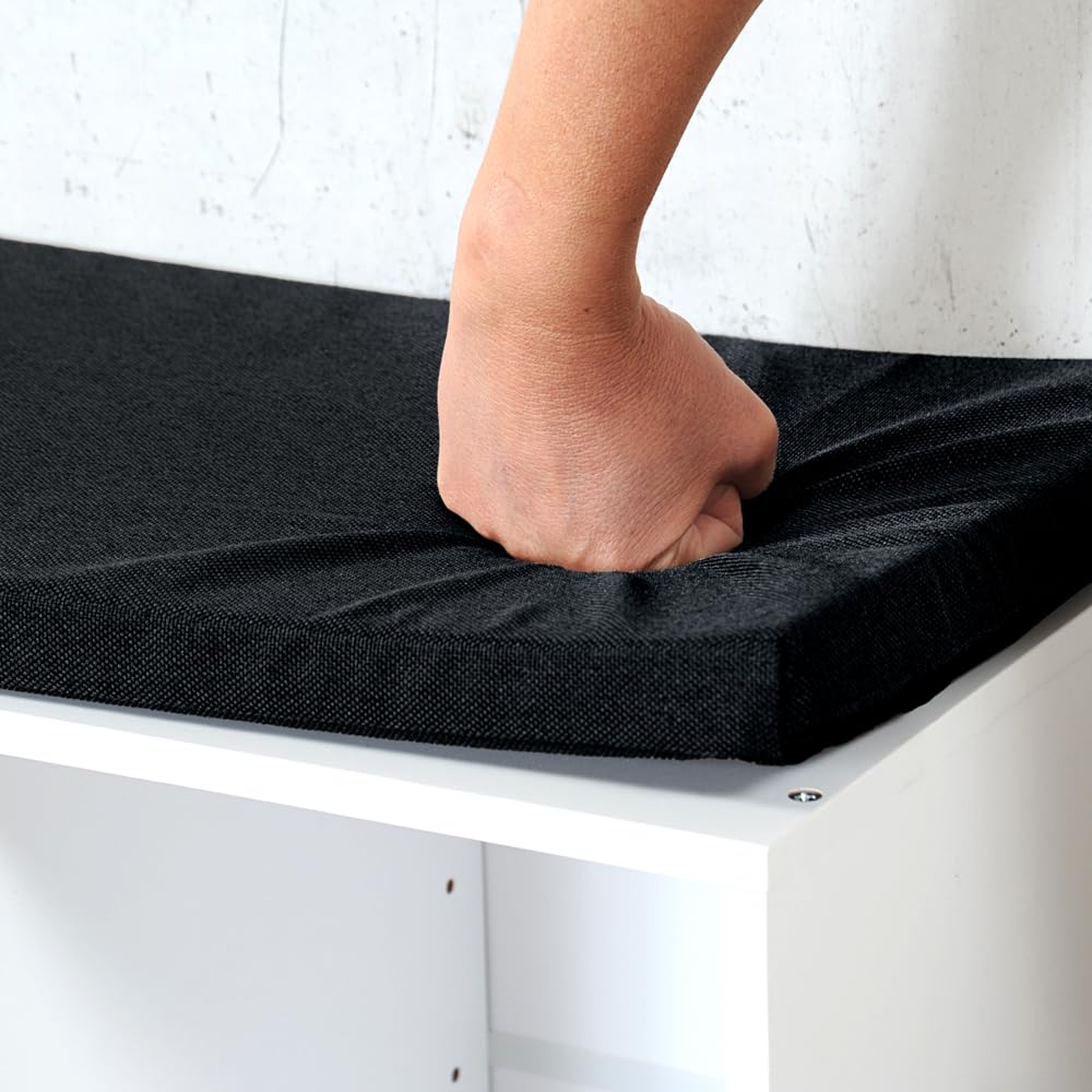 Schoenenkast Met Zitkussen | Schoenenkast Met Bruin Zit Kussen Schoenenrek Afm 1035 X 295 X 48 Cm Kleur Wit