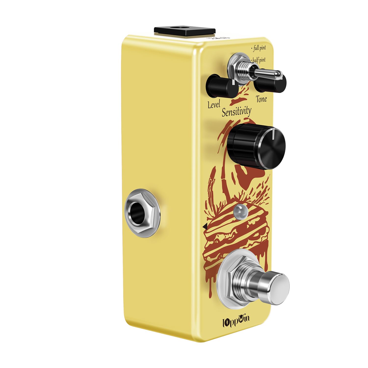 COMP - Pedale compressore ottico, controllo dinamico classico, preserva i transitori, involucro in metallo, True Bypass per chitarra/basso