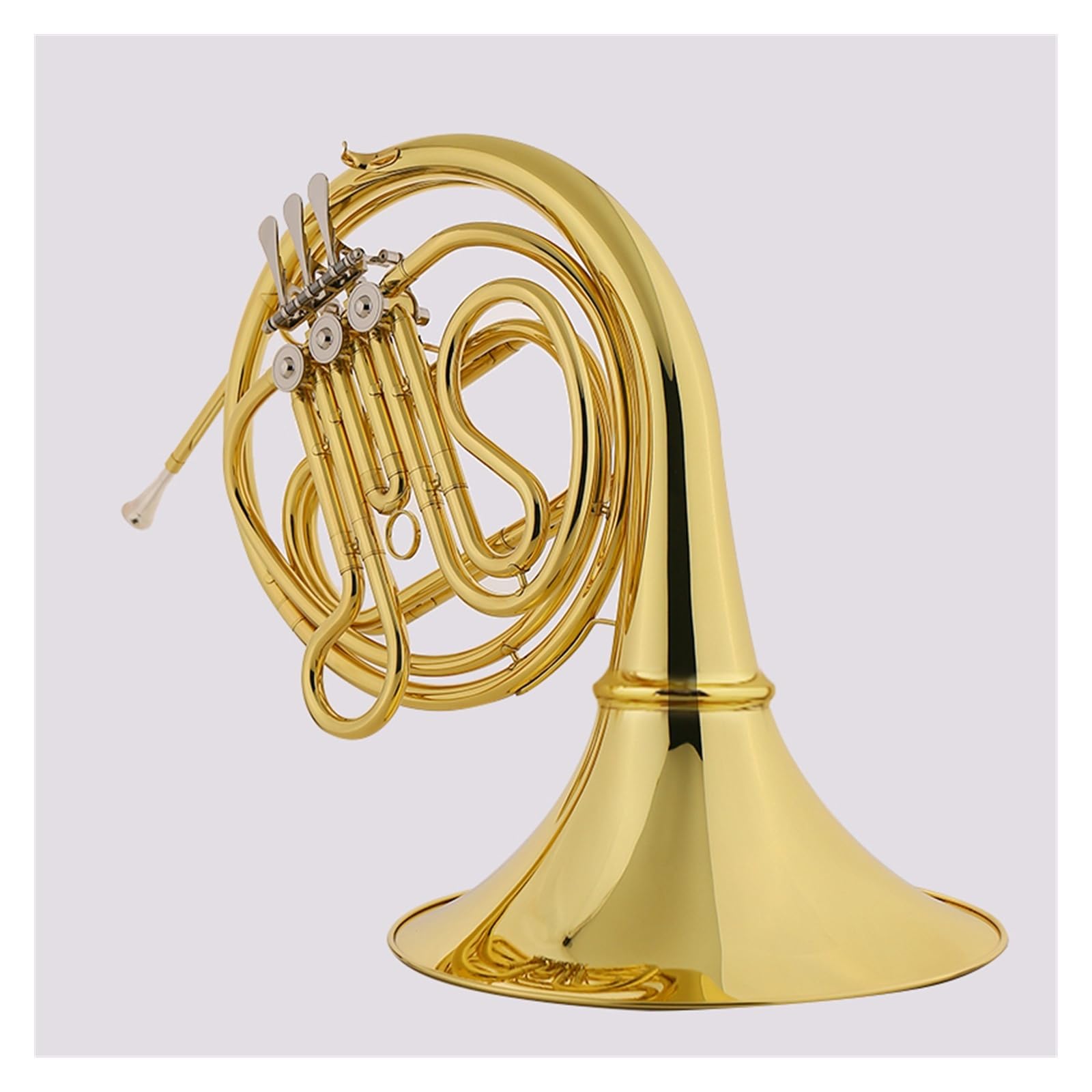 4-key Double Row French Horn F/Bb Professional Brass Band Instrument With Accessories French Horn Set - Image 2