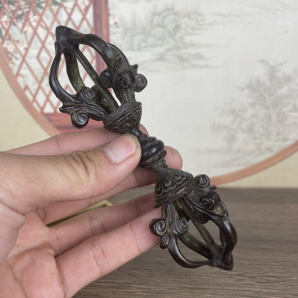 【修縁堂】仏教法具 五鈷杵 寺院用仏具 密教法具 金剛杵 仏壇屋 滝田商店 五鈷杵 普及品（密教法具 寺院用仏具）（前具