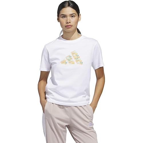 adidas Womens Umbrellas Big Logo Graphic T-Shirt