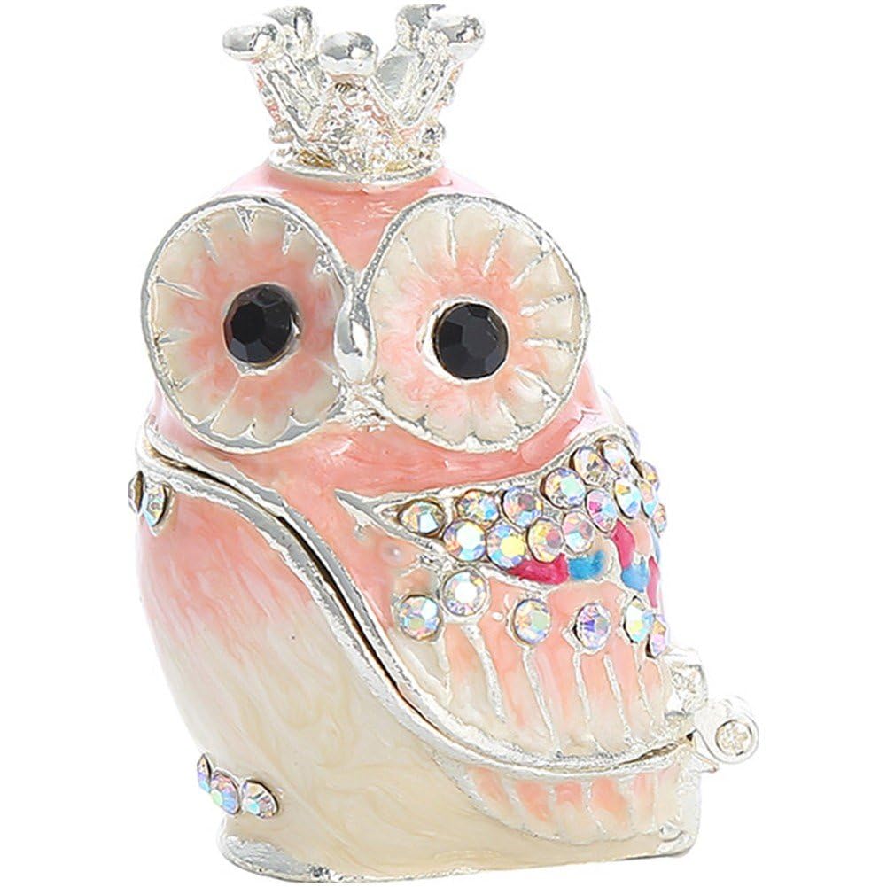 Boîte à bibelots hibou pour ranger vos bagues sur la coiffeuse